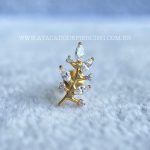 Labret Rosca Interna Titânio Ramo Zircônias - Imagem 2
