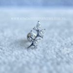 Labret Rosca Interna Titânio Ramo Zircônias - Imagem 3