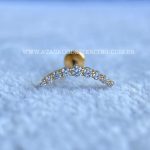 Labret Rosca Interna Titânio Cluster Zircônias - Imagem 2