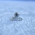 Labret Rosca Interna Titânio Mini Cluster Zircônias - Imagem 4