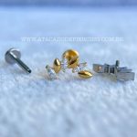 Labret Rosca Interna Titânio Cluster Zircônias - Imagem 3