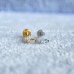 Labret Aço Rosca Interna Zircônias Navete