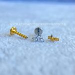 Labret Rosca Interna Ramo Titânio Zircônias - Imagem 5
