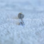 Labret Push Pin Titânio Trinity Zircônias - Imagem 4