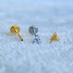 Labret Push Pin Titânio Trinity Zircônias - Imagem 10