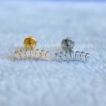 Labret Rosca Interna Titânio Cluster Zircônias