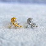Labret Rosca Interna Titânio Libélula Zircônias
