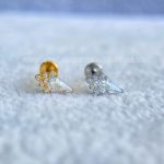 Labret Rosca Interna Titânio Sorvete Zircônias