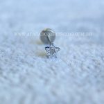Labret Rosca Interna Titânio Estrela Zircônias - Imagem 5