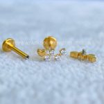 Labret Rosca Interna Titânio Cluster Zircônias - Imagem 2