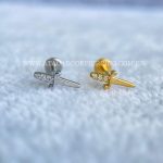Labret Rosca Interna Aço Adaga Zircônias