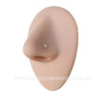 Labret Push Pin Titânio Flor Zircônias - Imagem 10
