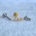 Labret Titânio Rosca Interna Flor - Imagem 2
