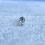 Labret Titânio Rosca Interna Borboleta Zircônias - Imagem 5