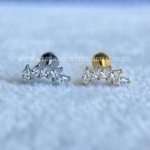 Labret Rosca Interna Titânio Cluster Zircônias