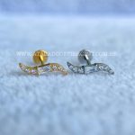 Labret Rosca Interna Titânio Cluster Zircônias