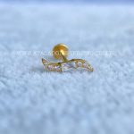 Labret Rosca Interna Titânio Cluster Zircônias - Imagem 2