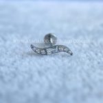 Labret Rosca Interna Titânio Cluster Zircônias - Imagem 4