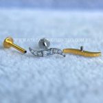 Labret Rosca Interna Titânio Cluster Zircônias - Imagem 3
