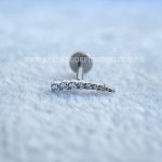 Labret Rosca Interna Titânio Cluster Zircônias - Imagem 4