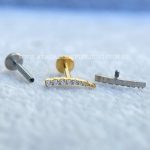 Labret Rosca Interna Titânio Cluster Zircônias - Imagem 3