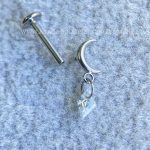 Labret Rosca Interna Titânio Lua Zircônia - Imagem 3