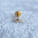 Labret Rosca Interna Titânio Marquise Zircônias - Imagem 2