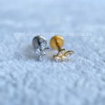 Labret Rosca Interna Titânio Raminho Zircônias