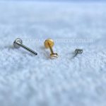Labret Push Pin Titânio Marquise Zircônias - Imagem 3