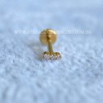 Labret Rosca Interna Titânio Barrinha Zircônias - Imagem 2