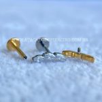 Labret Rosca Interna Titânio Cluster Zircônias - Imagem 3