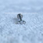 Labret Rosca Interna Titânio Cluster Zircônias - Imagem 4