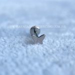 Labret Rosca Interna Titânio Borboleta - Imagem 4