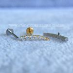 Labret Rosca Interna Titânio Cluster Zircônias - Imagem 3