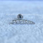 Labret Rosca Interna Titânio Cluster Zircônias - Imagem 4