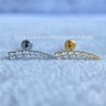 Labret Rosca Interna Titânio Cluster Zircônias