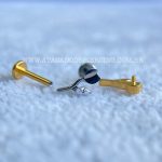 Labret Rosca Interna Titânio Flor Zircônia - Imagem 3