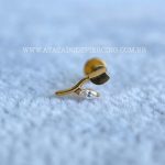 Labret Rosca Interna Titânio Flor Zircônia - Imagem 2