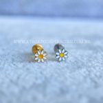 Labret Rosca Interna Titânio Flor