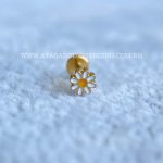 Labret Rosca Interna Titânio Flor - Imagem 2