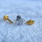 Labret Rosca Interna Titânio Tartaruga Zircônias - Imagem 3
