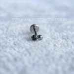 Labret Rosca Interna Titânio Onix Zircônia - Imagem 4