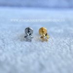 Labret Rosca Interna Titânio Flor Zircônia