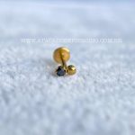 Labret Rosca Interna Titânio Onix Zircônia - Imagem 2