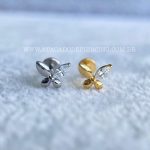 Labret Rosca Interna Titânio Borboleta Zircônia