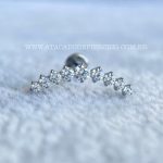 Labret Rosca Interna Titânio Cluster Zircônias - Imagem 4