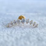 Labret Rosca Interna Titânio Cluster Zircônias - Imagem 2
