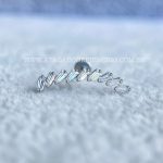 Labret Rosca Interna Aço Cluster Zircônias - Imagem 4