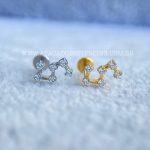 Labret Rosca Interna Titânio Constelação Zircônias