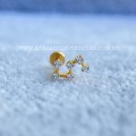 Labret Rosca Interna Titânio Constelação Zircônias - Imagem 2